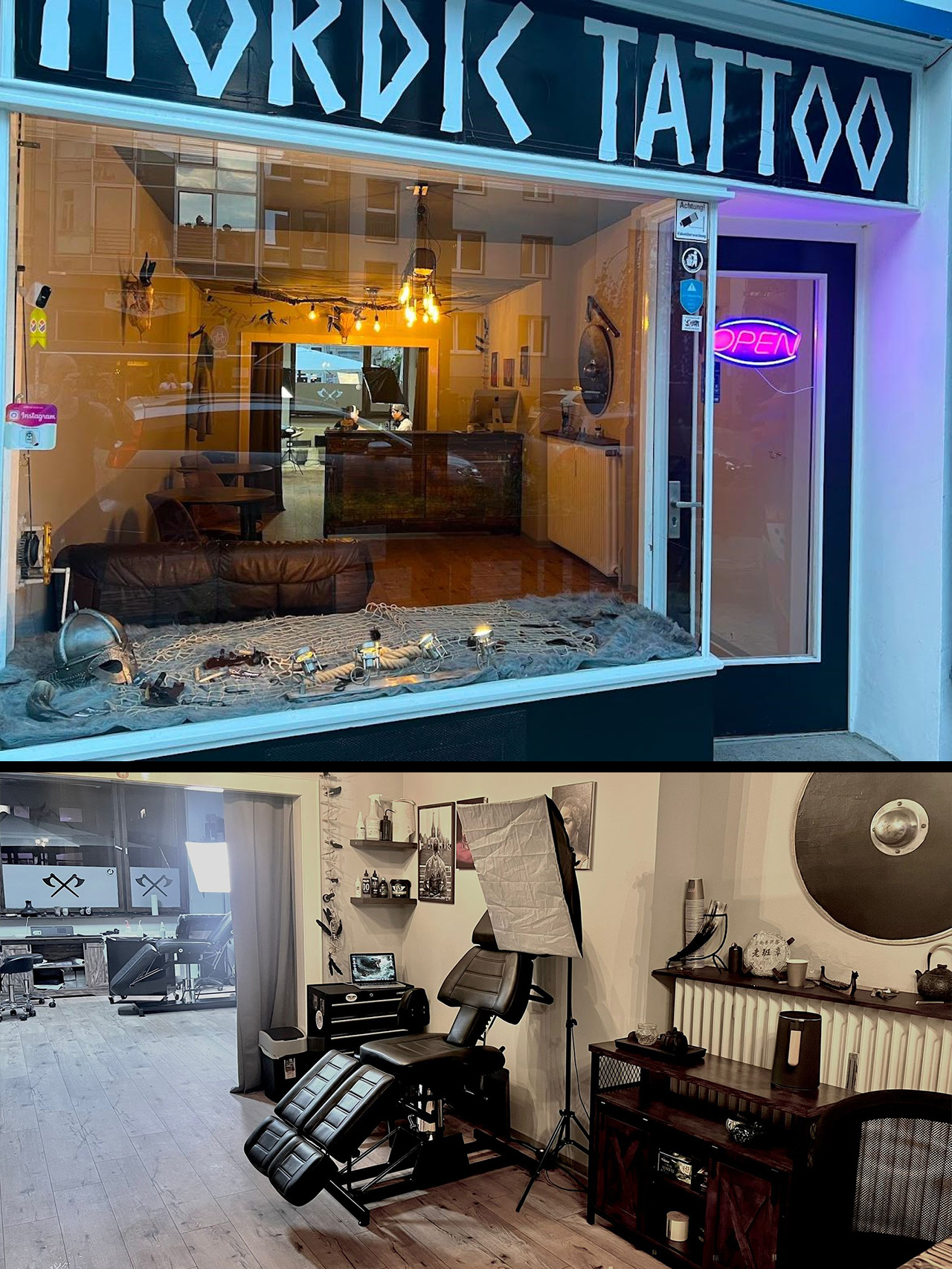 Studio innen und außen